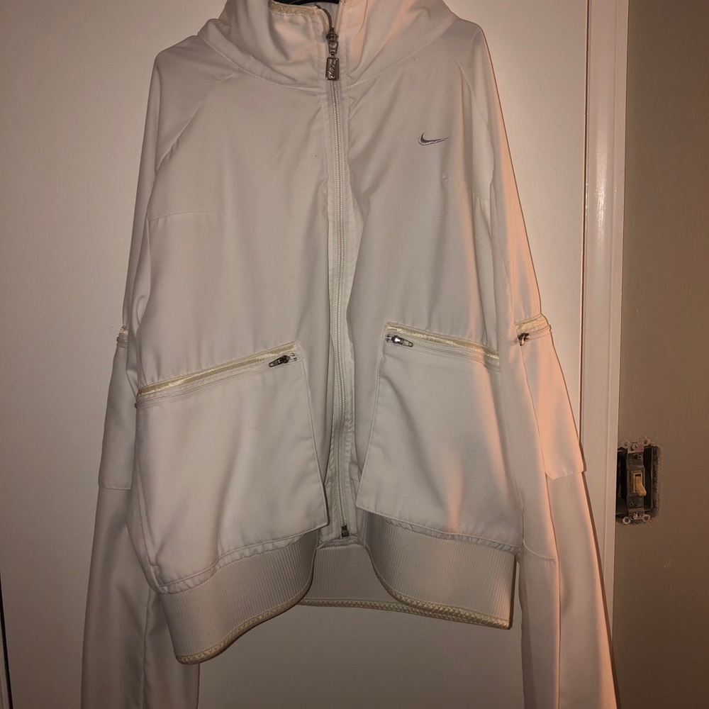 white nike jacket
